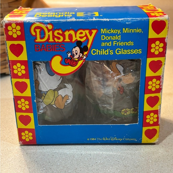 Disney Other - Vintage Disney Babies Juice Glasses still wrapped in box